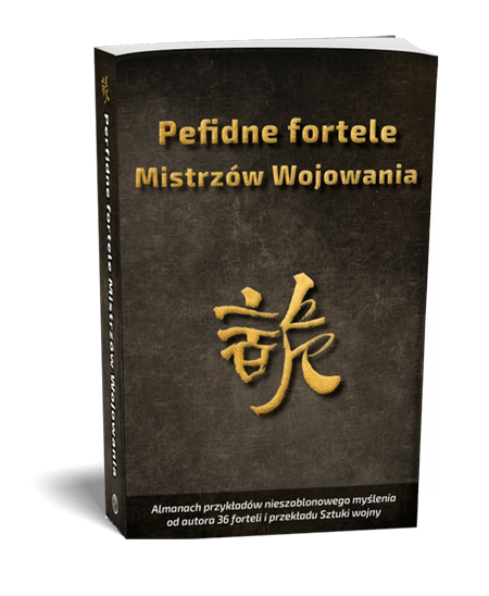  | Piotr Plebaniak, Perfidne fortele Mistrzów Wojowania Almanach nieszablonowych zagrywek i sprytnych sztuczek - przód okładki1 